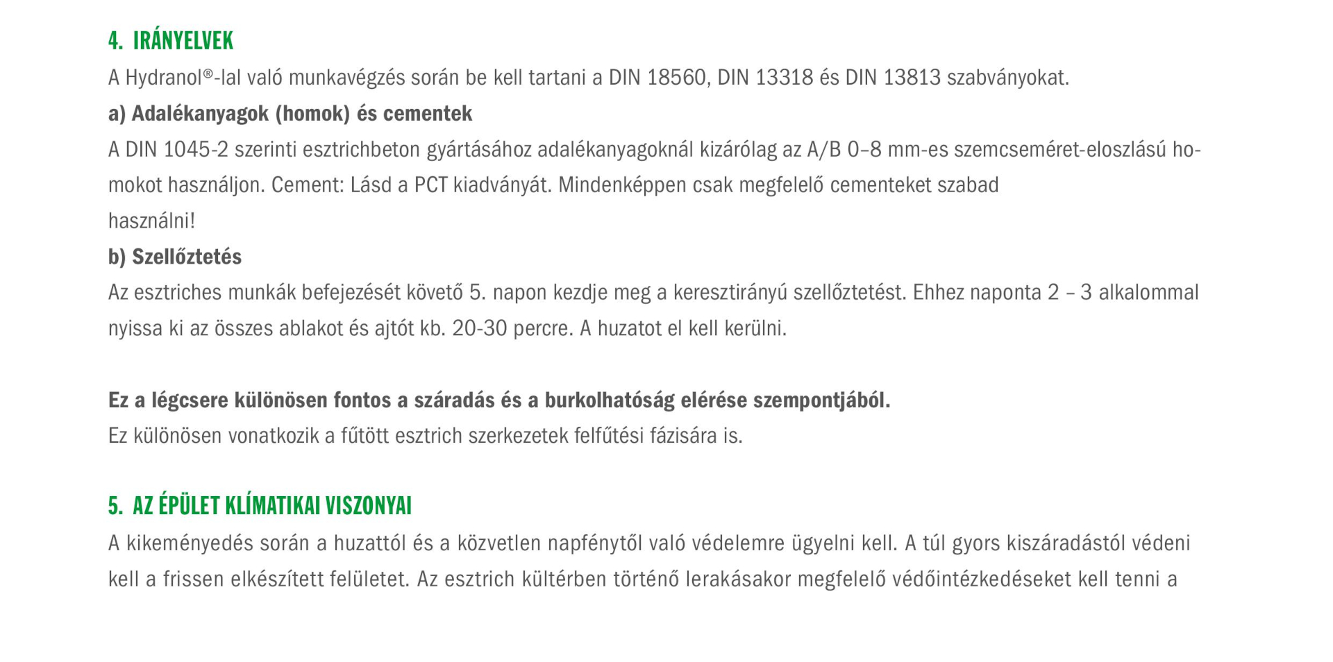 Retanol HYDRANOL prospektus 2